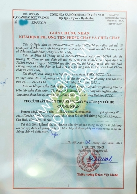 Kiểm định kính chống cháy 2015