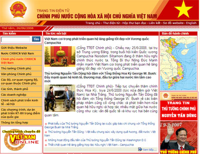 CONG THONG TIN DIEN TU CHINH PHU